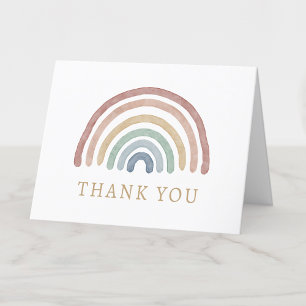 Boho Rainbow Thank You Card