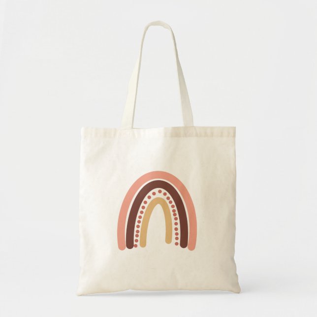 Boho Rainbow Tote Bag (Front)