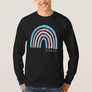 Boho Rainbow Trans Flag Human Pride Lbgtqia T-Shirt