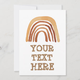 BOHO RAINBOW WEDDING INVITATIONS CUSTOM