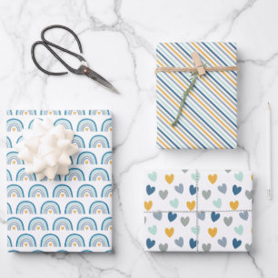 Boho Rainbow  Wrapping Paper Sheets