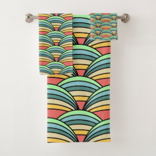Boho Rainbows Bath Towel Set