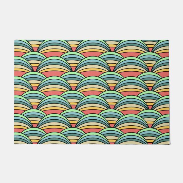 Boho Rainbows  Doormat (Front)