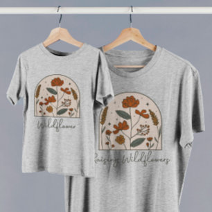 Boho Raising Wildflowers Mama  T-Shirt