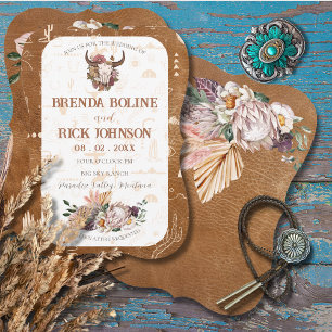 Boho Ranch Wedding Invitation