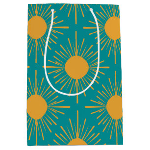 Boho Ray of Sun Turquoise  Medium Gift Bag