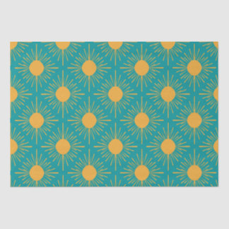 Boho Ray of Sun Turquoise  Tissue Paper