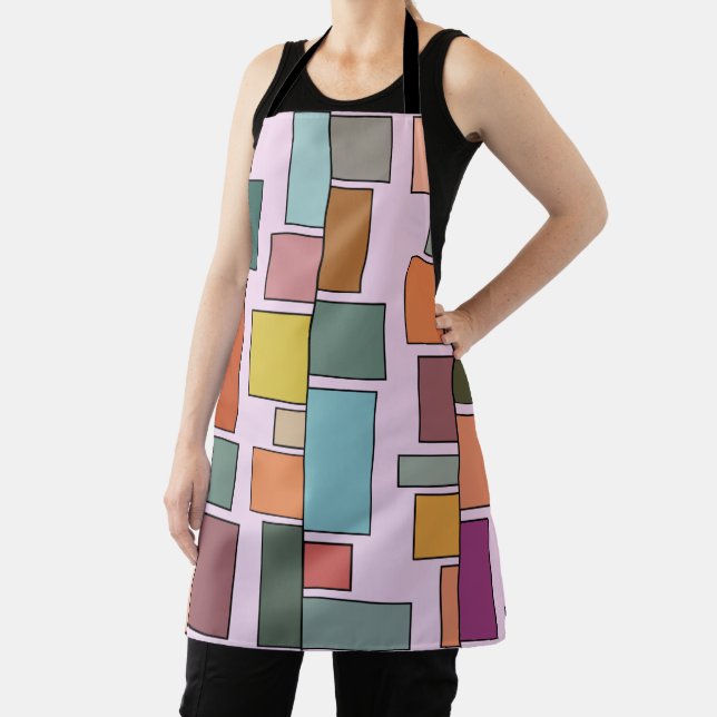Boho Rectangles  Apron (Insitu)