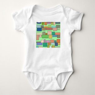 Boho Rectangles Baby Bodysuit