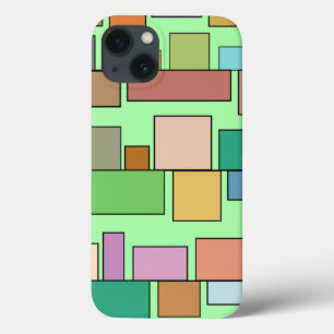 Boho Rectangles iPhone 13 Case