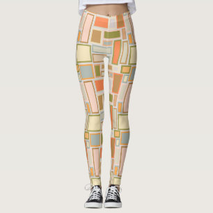 Boho Rectangles  Leggings