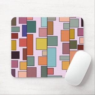 Boho Rectangles Mouse Pad