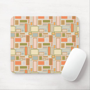 Boho Rectangles Mouse Pad