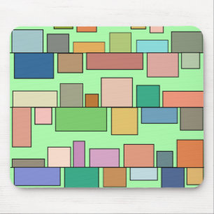 Boho Rectangles  Mouse Pad