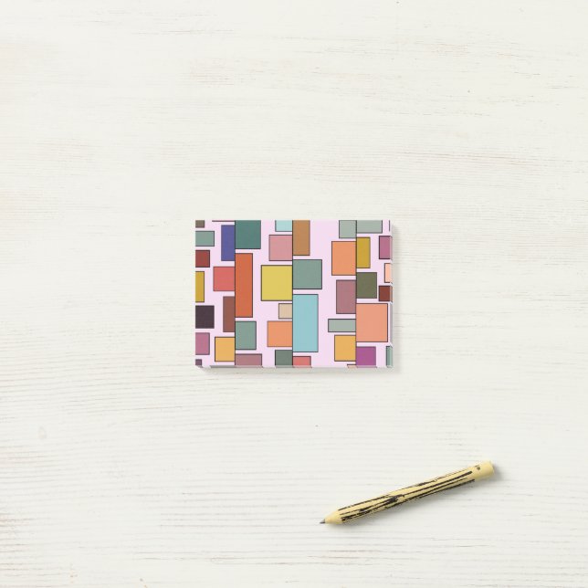 Boho Rectangles  Post-it Notes (On Desk)