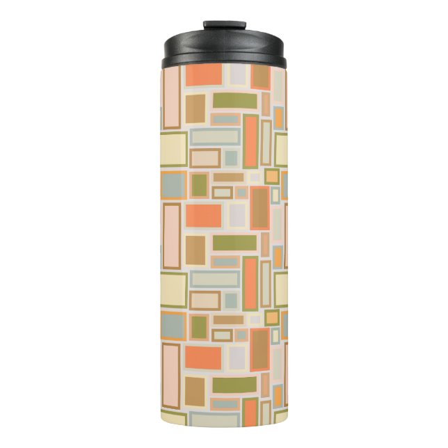 Boho Rectangles  Thermal Tumbler (Front)