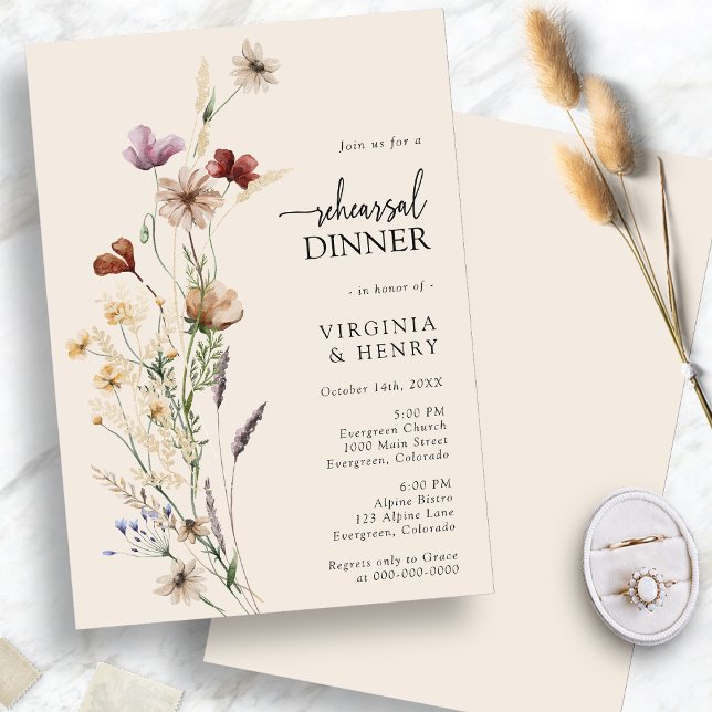 Boho Rehearsal Dinner Invitation (Boho Rehearsal Dinner Invitation
)