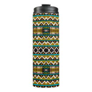 Boho repeat. Geometric seamless embroidery. Decora Thermal Tumbler
