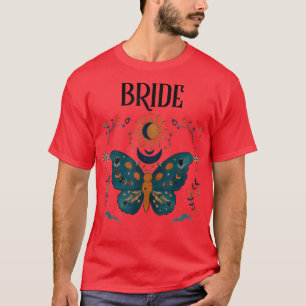 Boho Retro Celestial Bachelorette Bride Bridesmaid T-Shirt