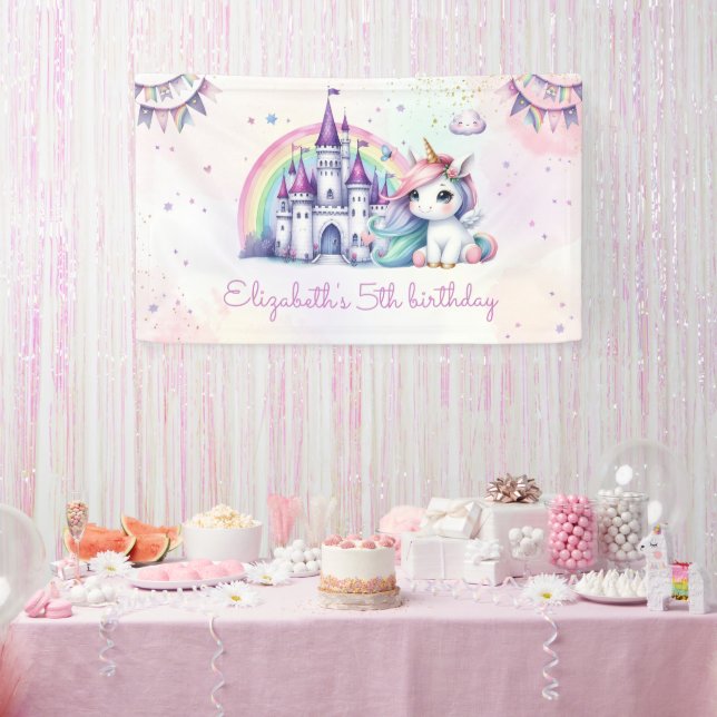 Boho Retro Daisy 1st Birthday Banner (Party)