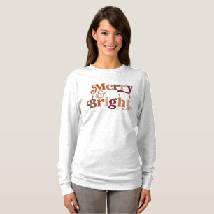 Boho Retro Merry and Bright T-Shirt