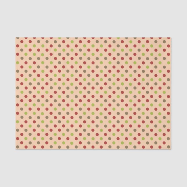 Boho Retro Modern Dot Tissue Paper (Front)