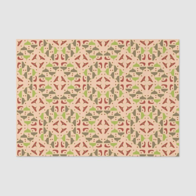 Boho Retro Modern Graphic Tissue Paper (Front)