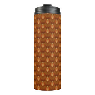 Boho Retro Pattern in 70s Style Thermal Tumbler