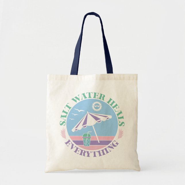  Boho Retro Summer Quote  Tote Bag (Front)