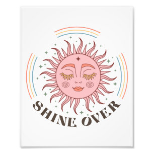 Boho Retro Sun Shine Photo Print