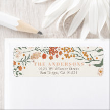 Boho Retro Wildflower 