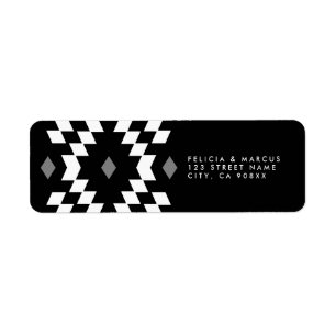 Boho return address label, bohemian label