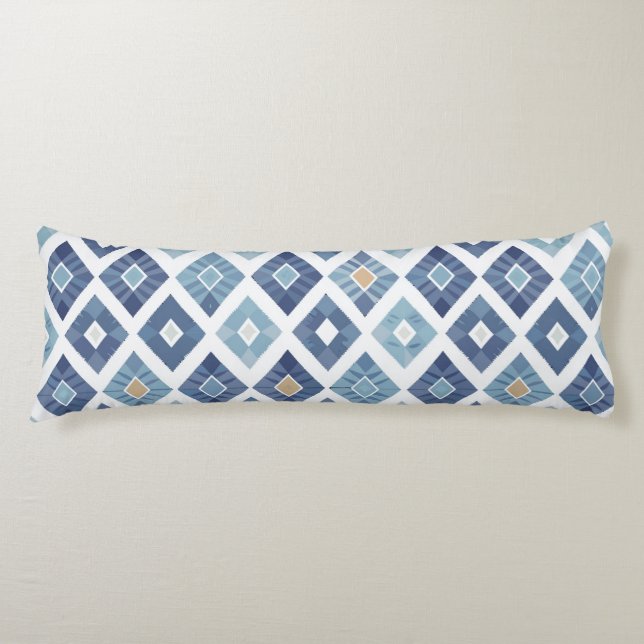 Boho Rhombus Modern Chic Body Cushion (Front)