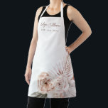 Boho roses beauty professional apron<br><div class="desc">Beauty Salon apron</div>