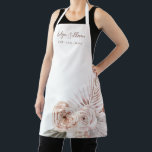 Boho roses beauty professional apron<br><div class="desc">Beauty Salon apron</div>