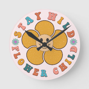 Boho Round Clock