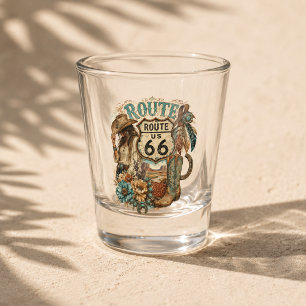 Boho Route 66 Desert Cowgirl Saloon Vibe Shot Glass
