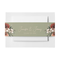 Boho Rust & Neutral Sage Fall Floral 