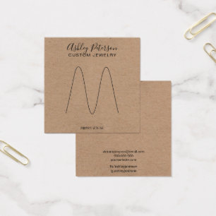 Boho Rustic brown kraft ring display