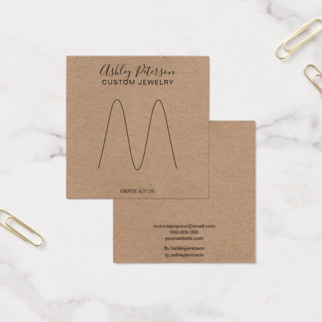 Boho Rustic brown kraft ring display (Office)