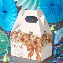 Boho Rustic Fall Floral Baby Shower Party