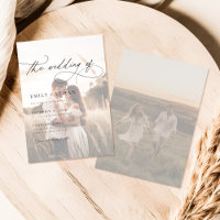 Boho Rustic Overlay Photo Wedding