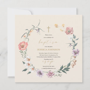 Boho Rustic Roses and Orchids Flowers Join us for Invitation