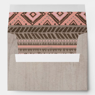 Boho Rustic Tribal Feather Dreamcatcher Envelope 3