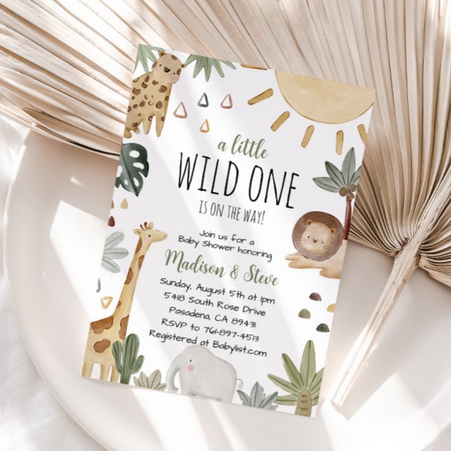Boho Safari Baby Shower  Invitation (Creator Uploaded)