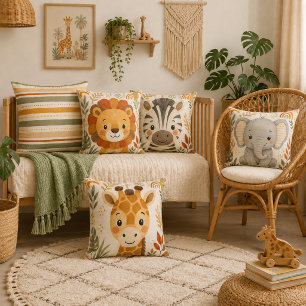 Boho Safari Stripe Nursery Cushion