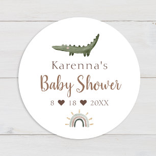 Boho Safari Watercolor Baby Shower Envelope Seal