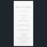 Boho Sage Green 1 Elegant Minimalist Wedding Program<br><div class="desc">Beautiful boho,  minimalist and classic,  our Sage Green Minimalist Wedding Program will be beautiful for your order of service. Fully customisable with all of your wedding program information.</div>