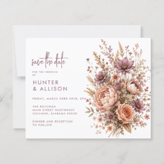 Boho Save the Date | Autumn