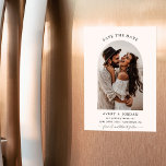 Boho Save the Date, Photo Minimalist Save the Date Magnetic Invitation<br><div class="desc">This lovely Photo Save the Date Magnet features a gorgeous minimal layout for your Save the Date announcement where you have freedom to create something uniquely yours! Easily edit wording and colours to match your style! Text and background colours are fully editable —> click the "Customise Further" button to edit!...</div>
